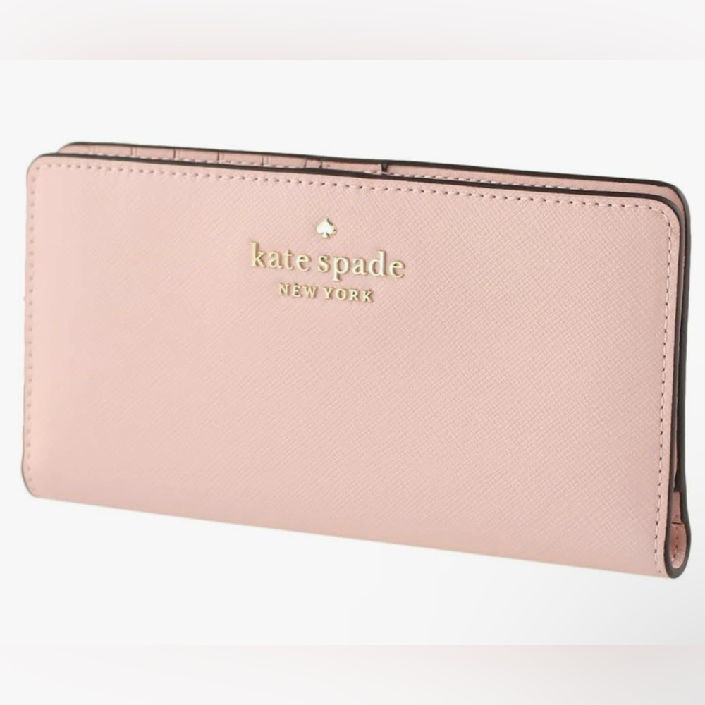 NWOT Kate Spade Madison Large Slim Bifold
Wallet Conch Pink